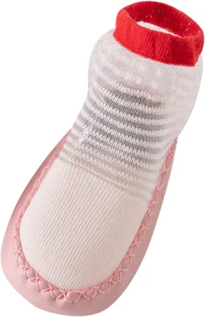 Infant Toddler Shoes Soft Sole Toddler Shoes Striped Hollow Breathable Non Slip Socks Socks Toddle Sandals