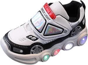 JINCAIHONG Kids Sneakers Light Up Shoes Baby Flashing Walking Slippers Glittery Shoes for Toddler Girls Boys