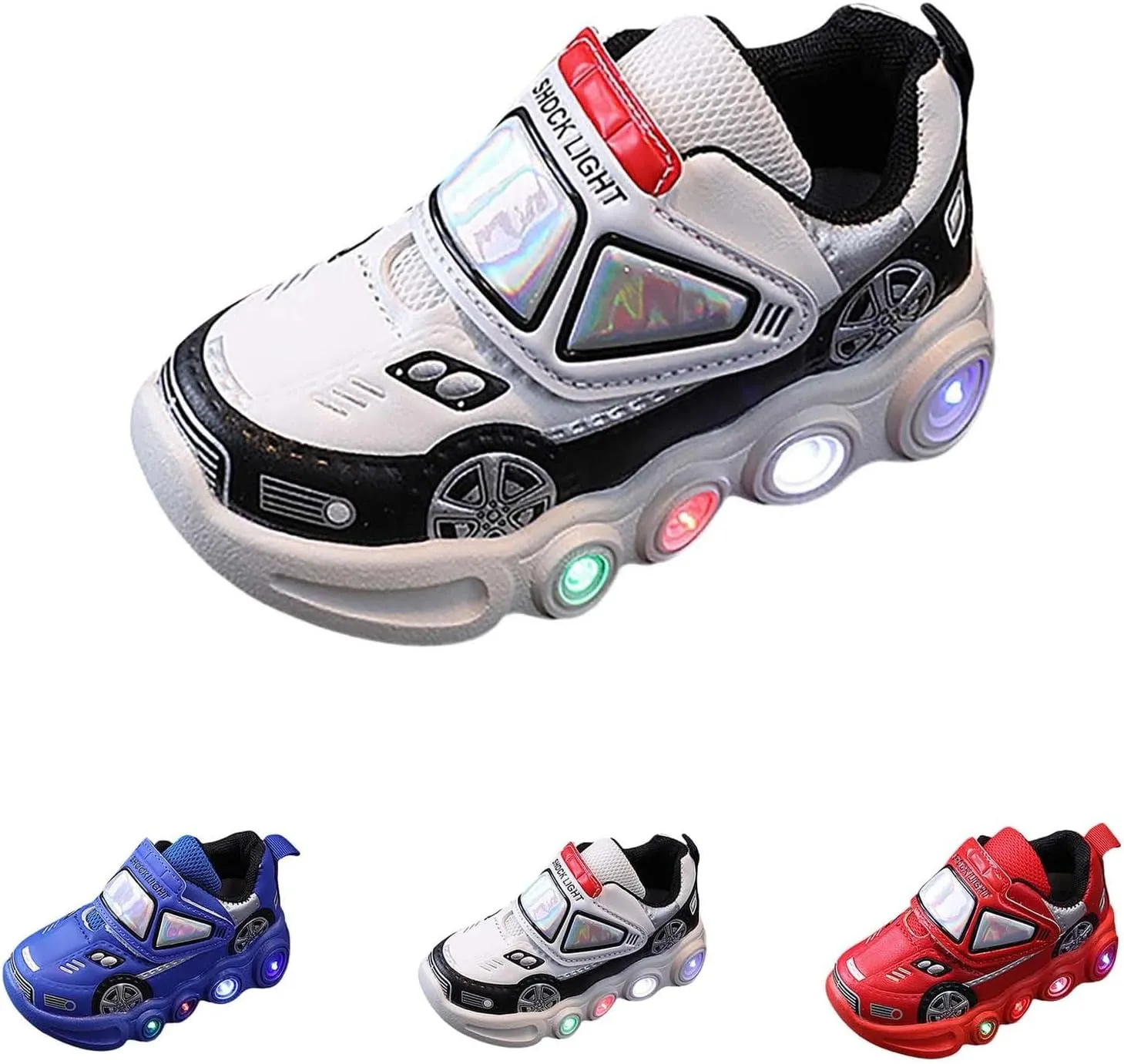 JINCAIHONG Kids Sneakers Light Up Shoes Baby Flashing Walking Slippers Glittery Shoes for Toddler Girls Boys