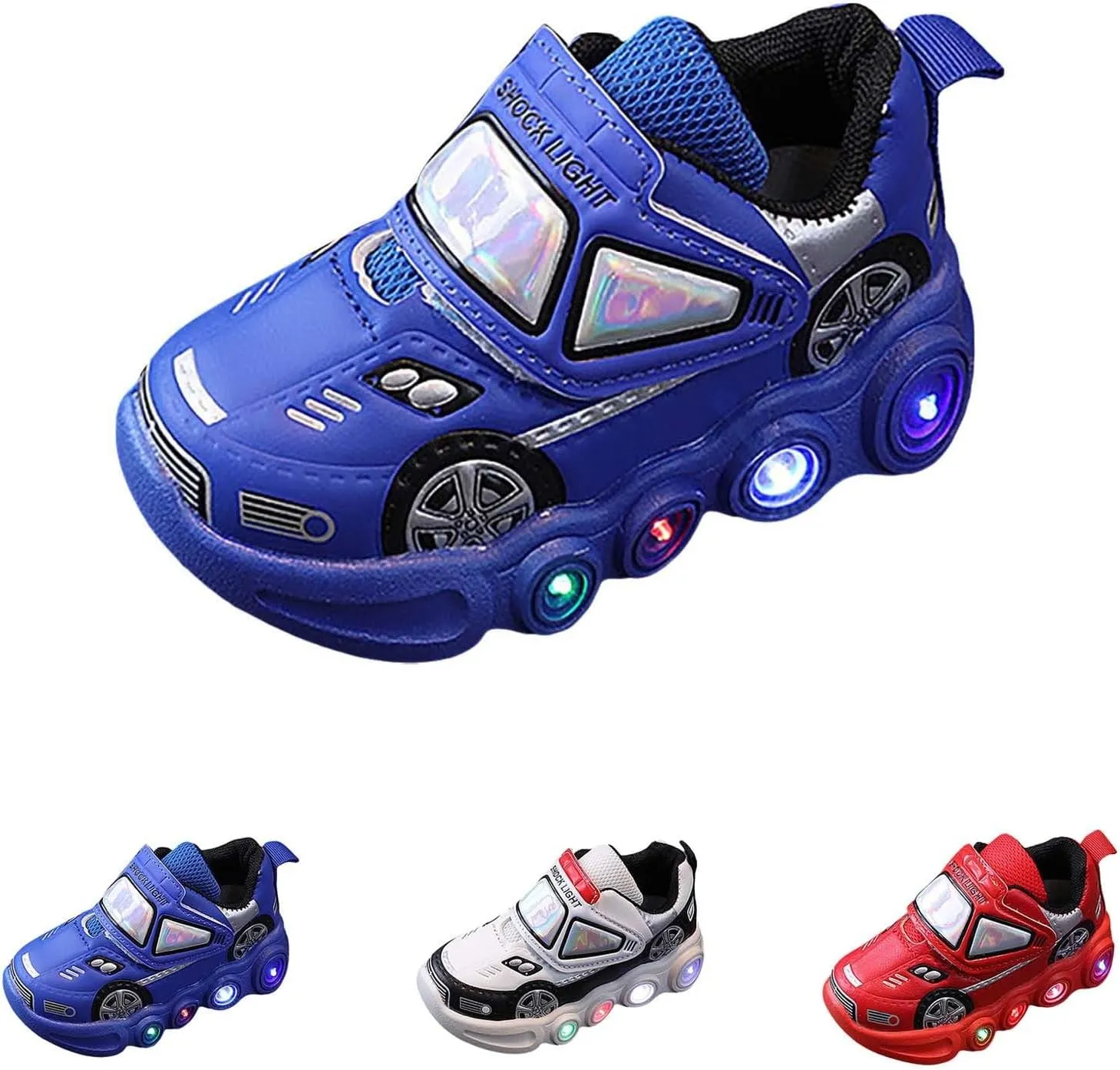JINCAIHONG Kids Sneakers Light Up Shoes Baby Flashing Walking Slippers Glittery Shoes for Toddler Girls Boys