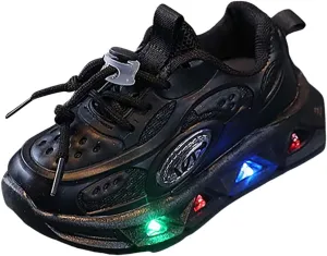 JINCAIHONG Kids Sneakers Light Up Shoes Baby Flashing Walking Slippers Glittery Shoes for Toddler Girls Boys