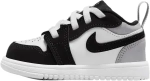 Jordan 1 Low Alt SE Baby/Toddler Shoes (IB3886-106, White/Black/Matte Silver/Fire Red)