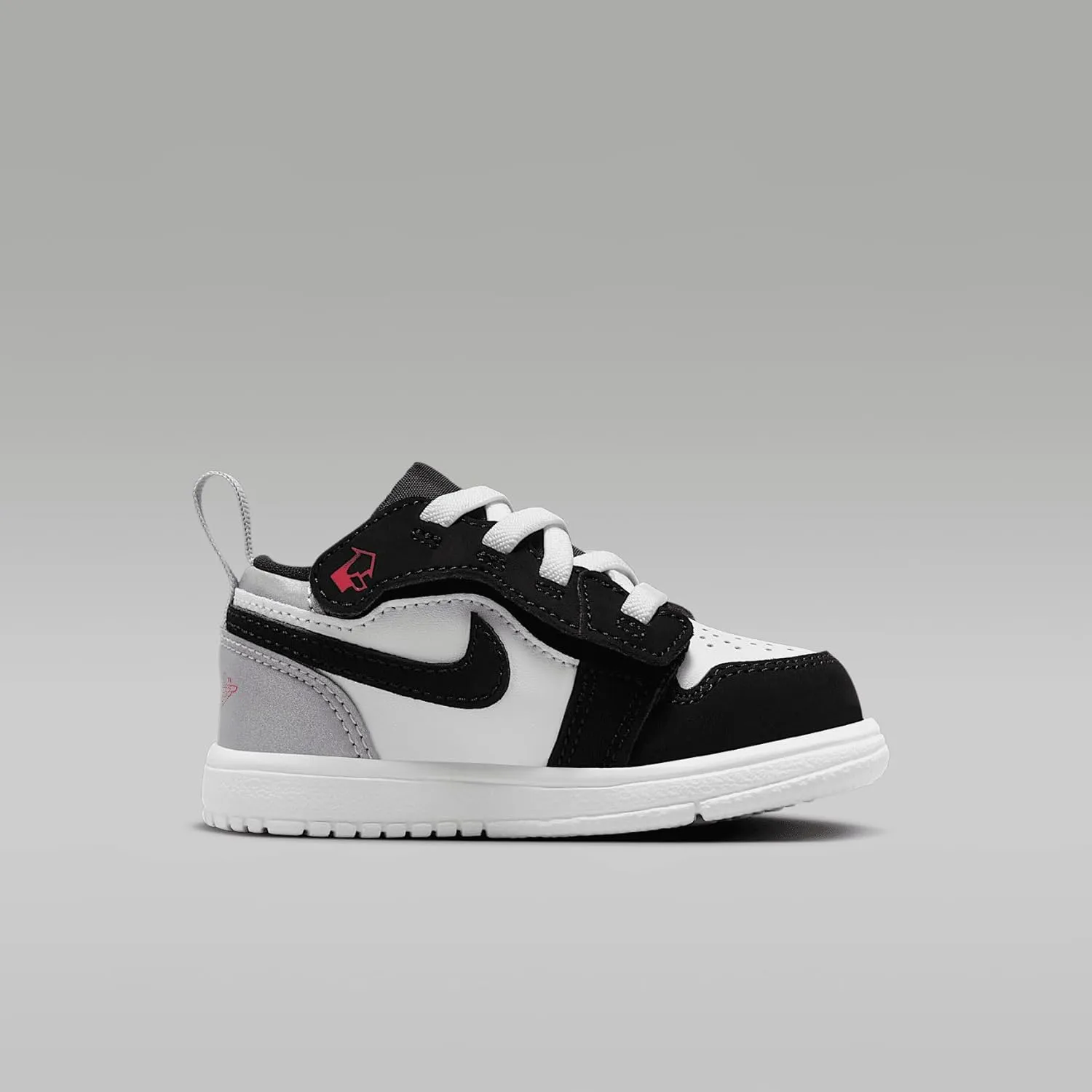 Jordan 1 Low Alt SE Baby/Toddler Shoes (IB3886-106, White/Black/Matte Silver/Fire Red)