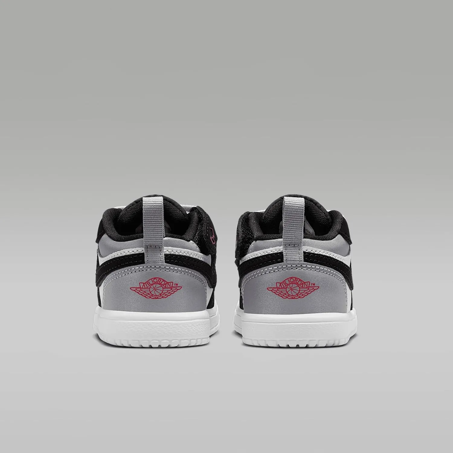 Jordan 1 Low Alt SE Baby/Toddler Shoes (IB3886-106, White/Black/Matte Silver/Fire Red)