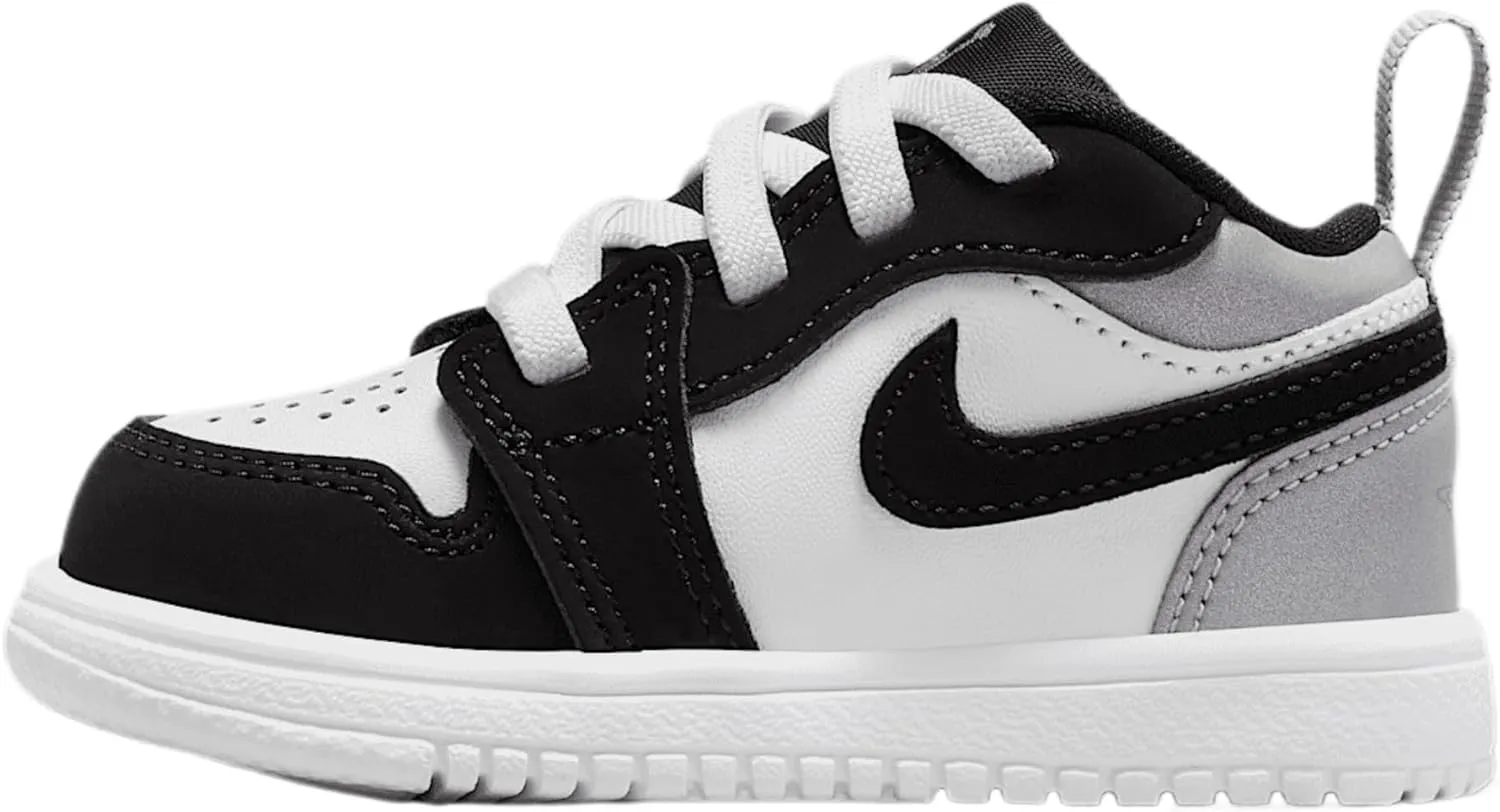 Jordan 1 Low Alt SE Baby/Toddler Shoes (IB3886-106, White/Black/Matte Silver/Fire Red)