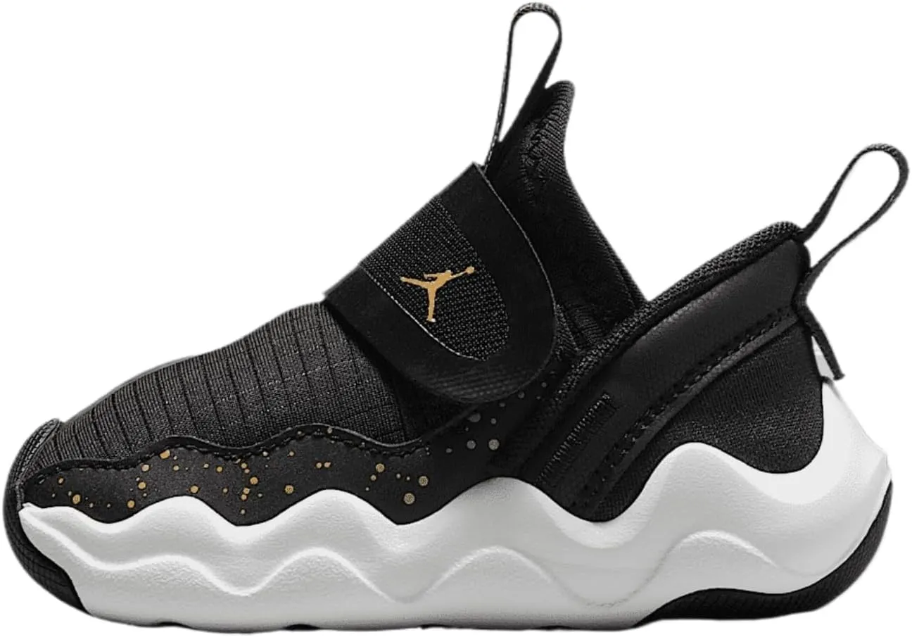 Jordan 23/7 Baby/Toddler Shoes (DQ9294-017, Black/White/Metallic Gold)