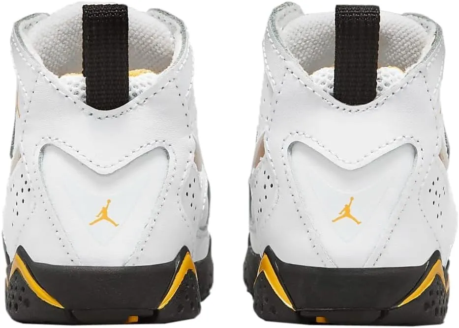 Jordan True Flight Baby/Toddler Shoes (343797-107, White/Yellow Ochre/Black)