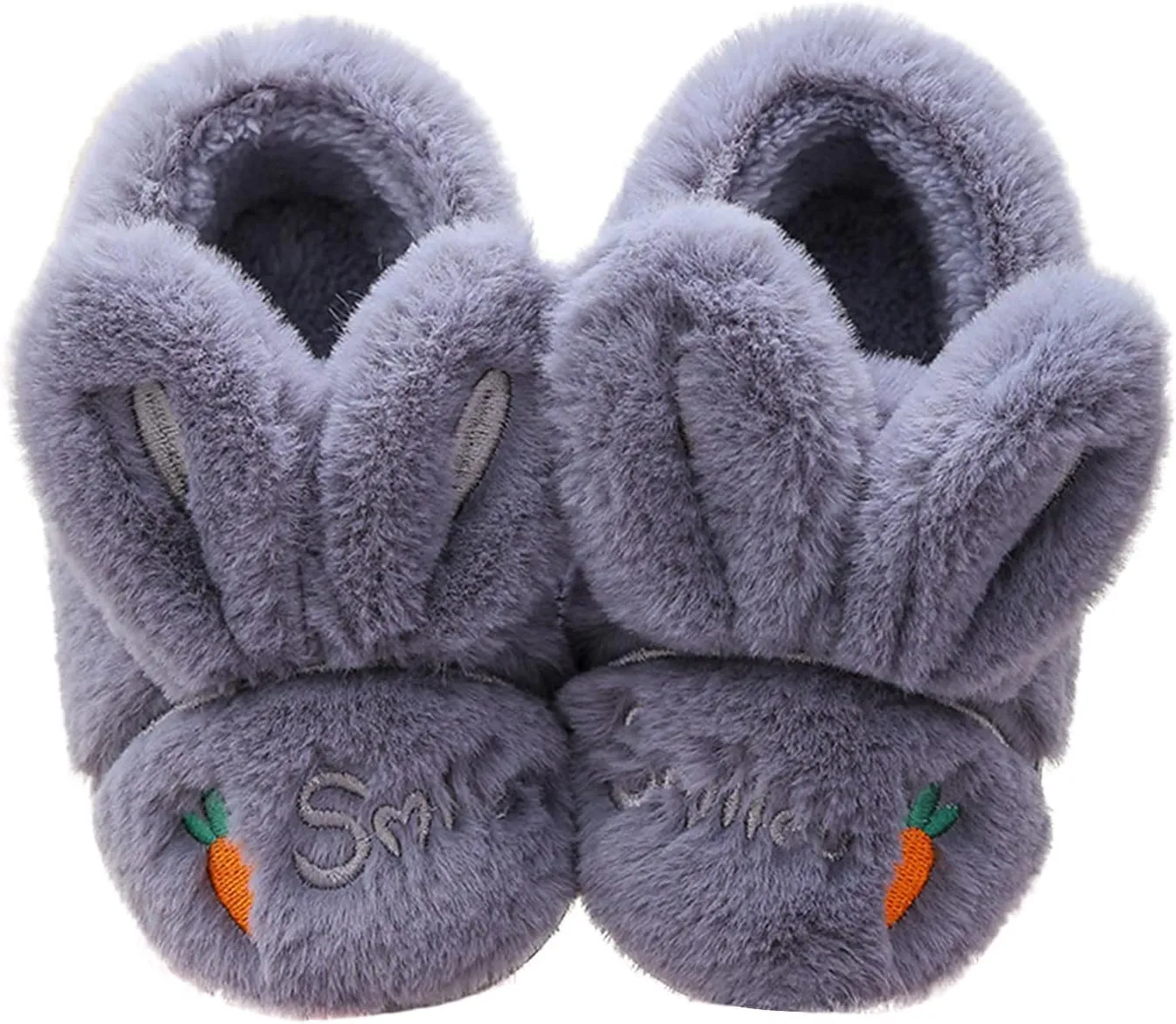 Kid Cute Animal Slipper Kids Fuzzy Slip On Slippers Boy Non Slip House Shoes Infant Lightweight Bedroom Slipper