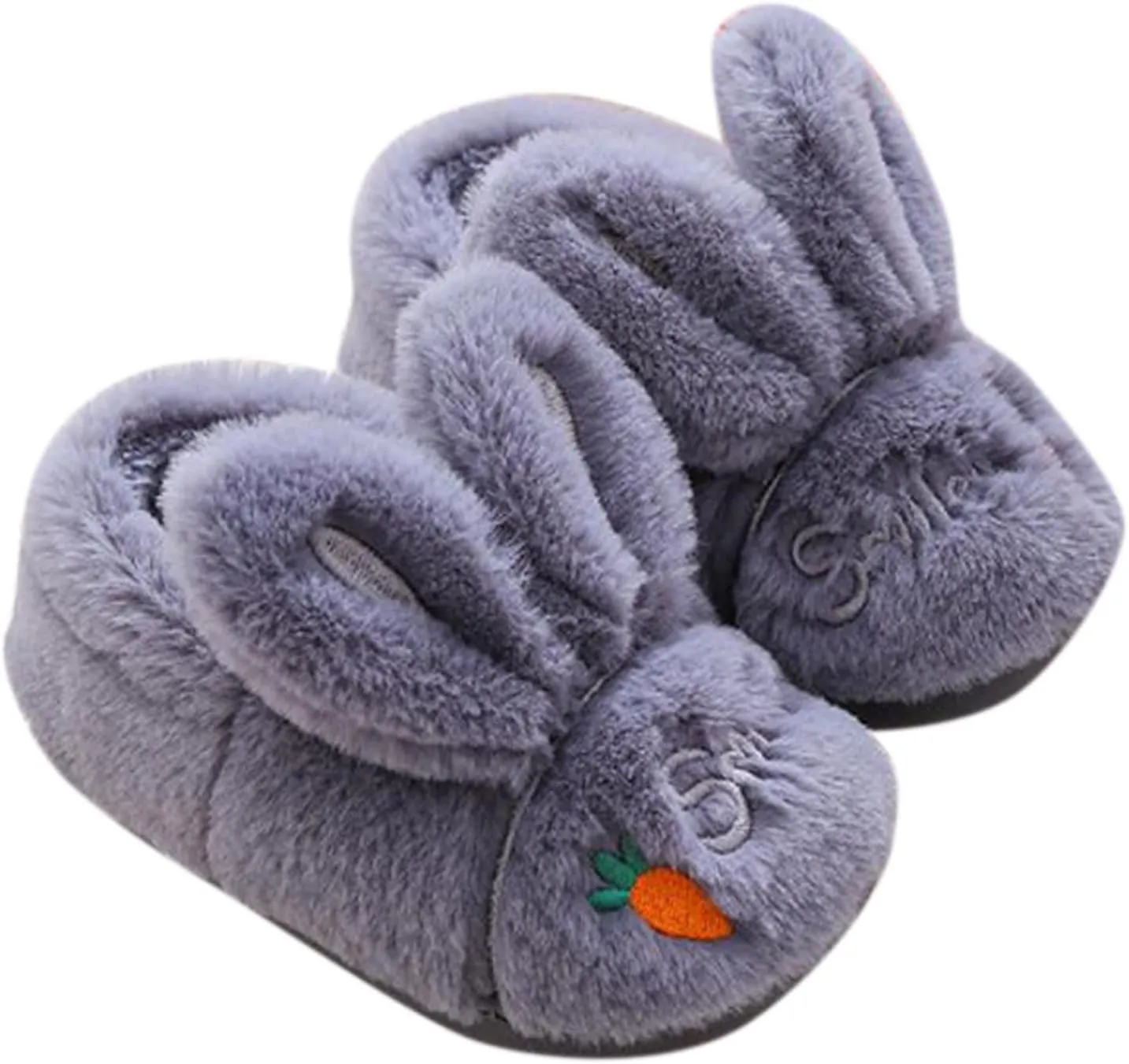 Kid Cute Animal Slipper Kids Fuzzy Slip On Slippers Boy Non Slip House Shoes Infant Lightweight Bedroom Slipper