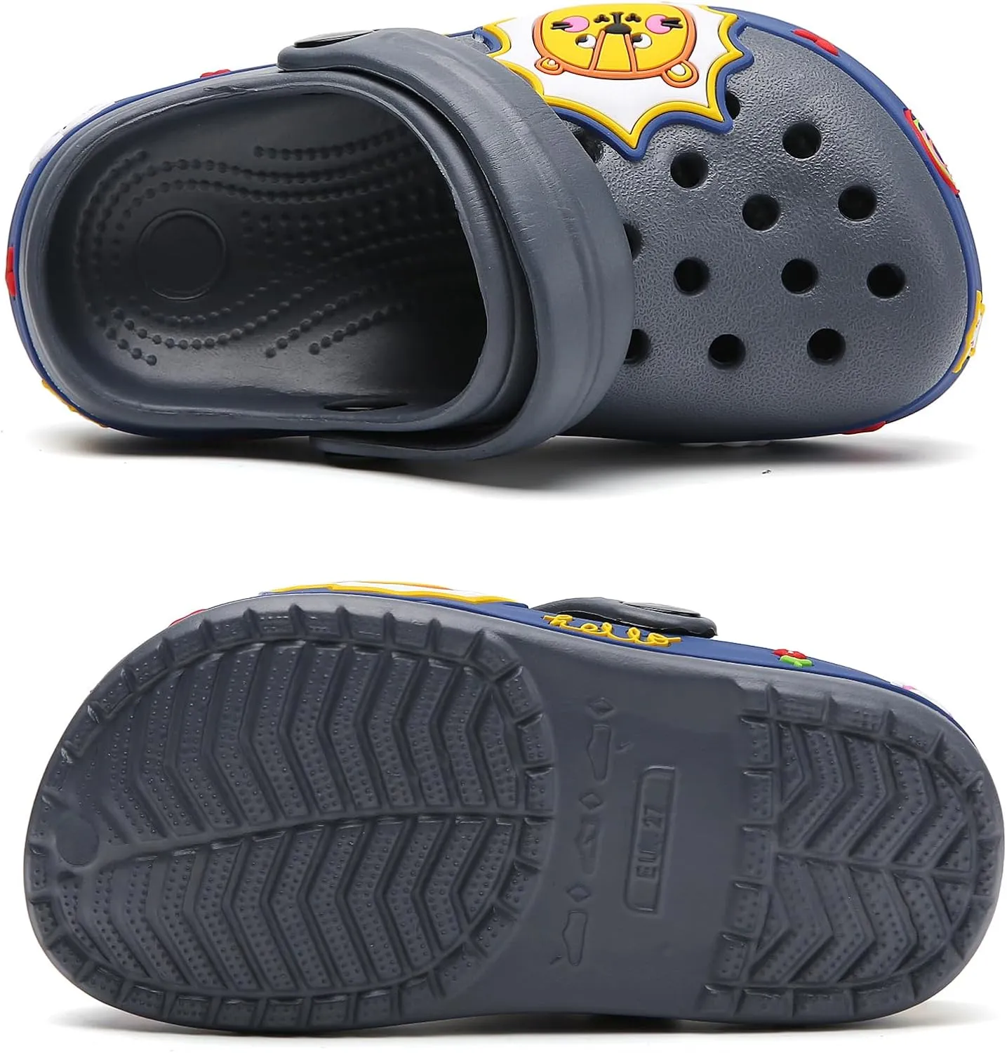 Kid Garden Clogs Slip On Shoes Boys Girls Sandals Cute Cartoon Water Shower Slippers