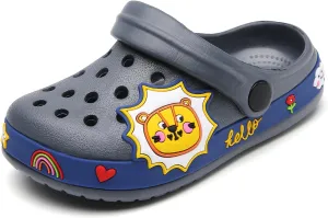 Kid Garden Clogs Slip On Shoes Boys Girls Sandals Cute Cartoon Water Shower Slippers