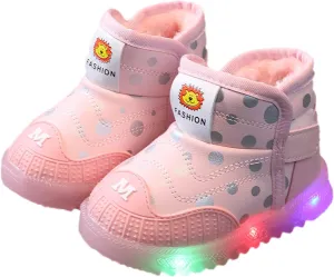 Kids Boys Girls Breathable LED Light Up Flashing Sneakers for Children Toddler Baby Light Up Sport Crib Shoes