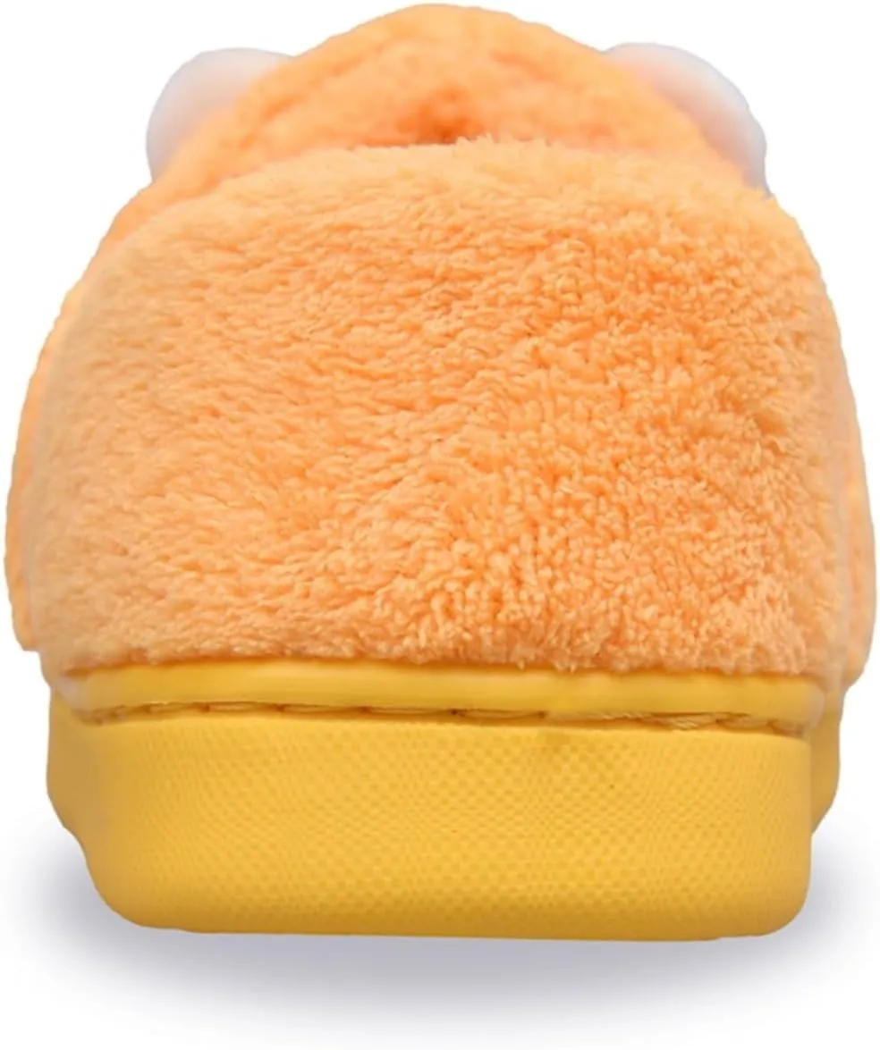 Kids Boys Girls Slip On Winter Warm House Slippers Plush Cozy Cute Dinosaur Home Shoes with Soft Memory Foam