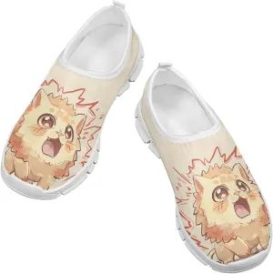 Kids Boys Girls Wide Barefoot Shoes Lightweight Slip-On Baby First Walker Sneakers Soft Anti-Slip Shoe for Party Size 11-15 White Sole