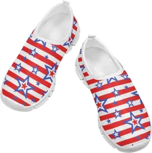 Kids Boys Girls Wide Barefoot Shoes Lightweight Slip-On Baby First Walker Sneakers Soft Anti-Slip Shoe for Party Size 11-15 White Sole