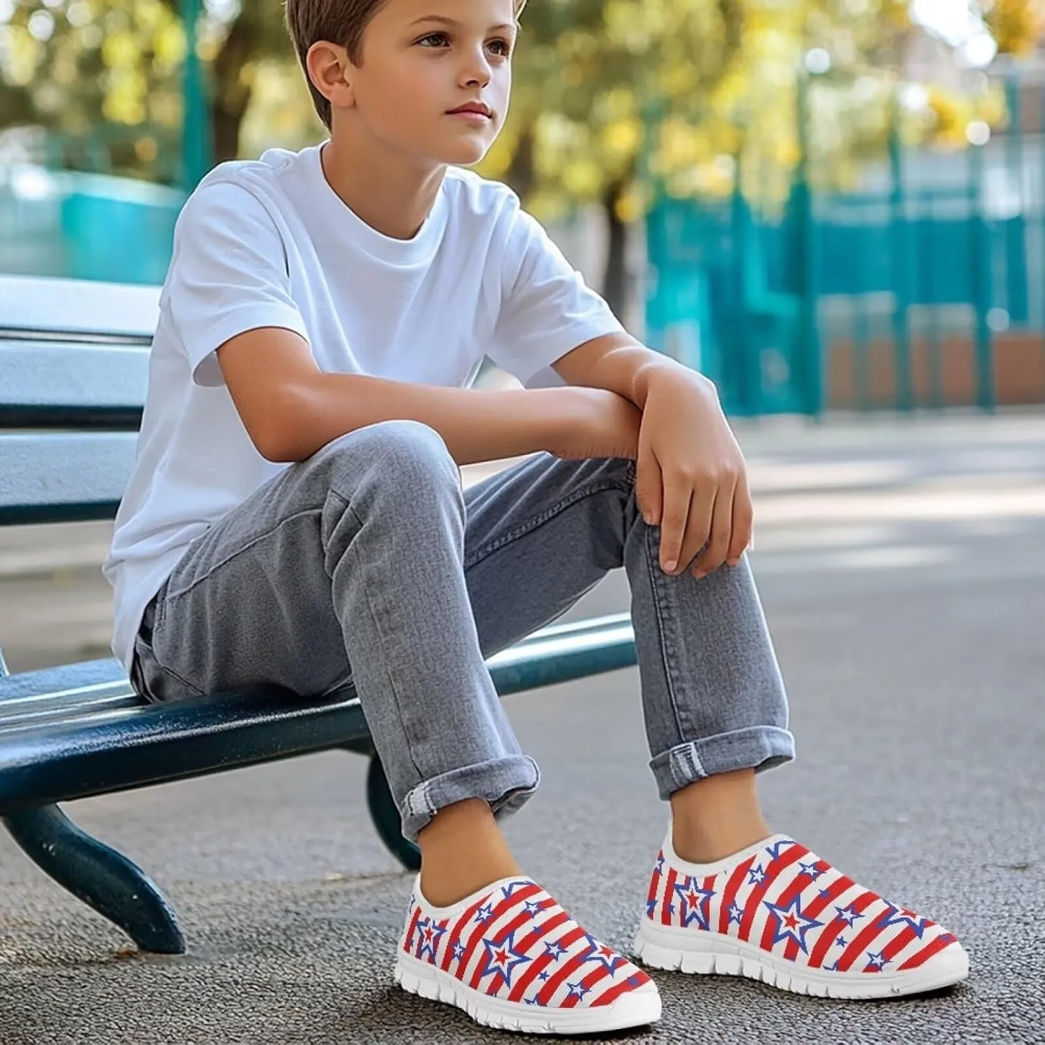 Kids Boys Girls Wide Barefoot Shoes Lightweight Slip-On Baby First Walker Sneakers Soft Anti-Slip Shoe for Party Size 11-15 White Sole