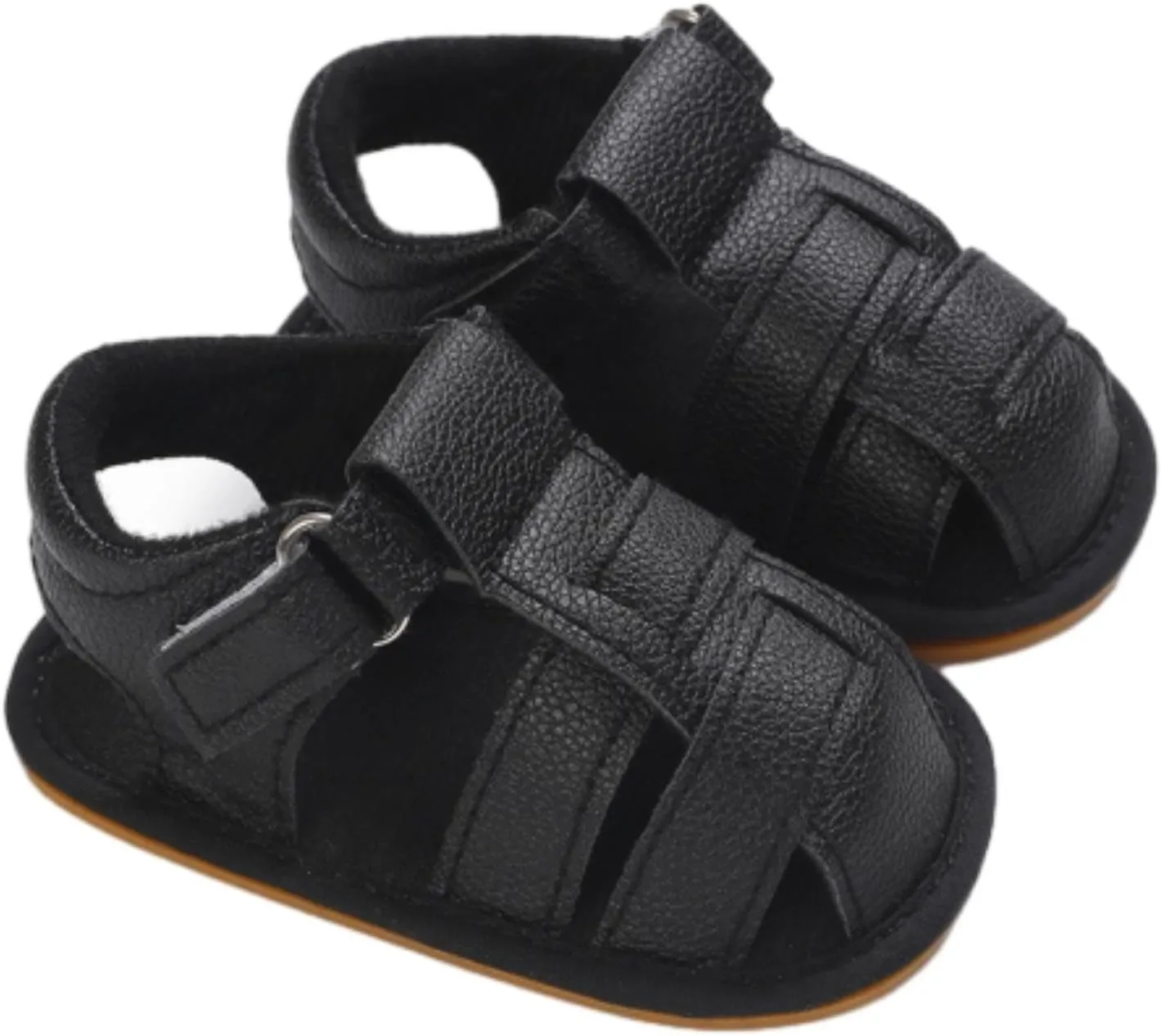 Kids Sandals Toddler Boys & Girls Squeaky Sandals Closed Toe Anti Slip Rubber Sole Shoes Baby Sandals Casual Dress Shoe