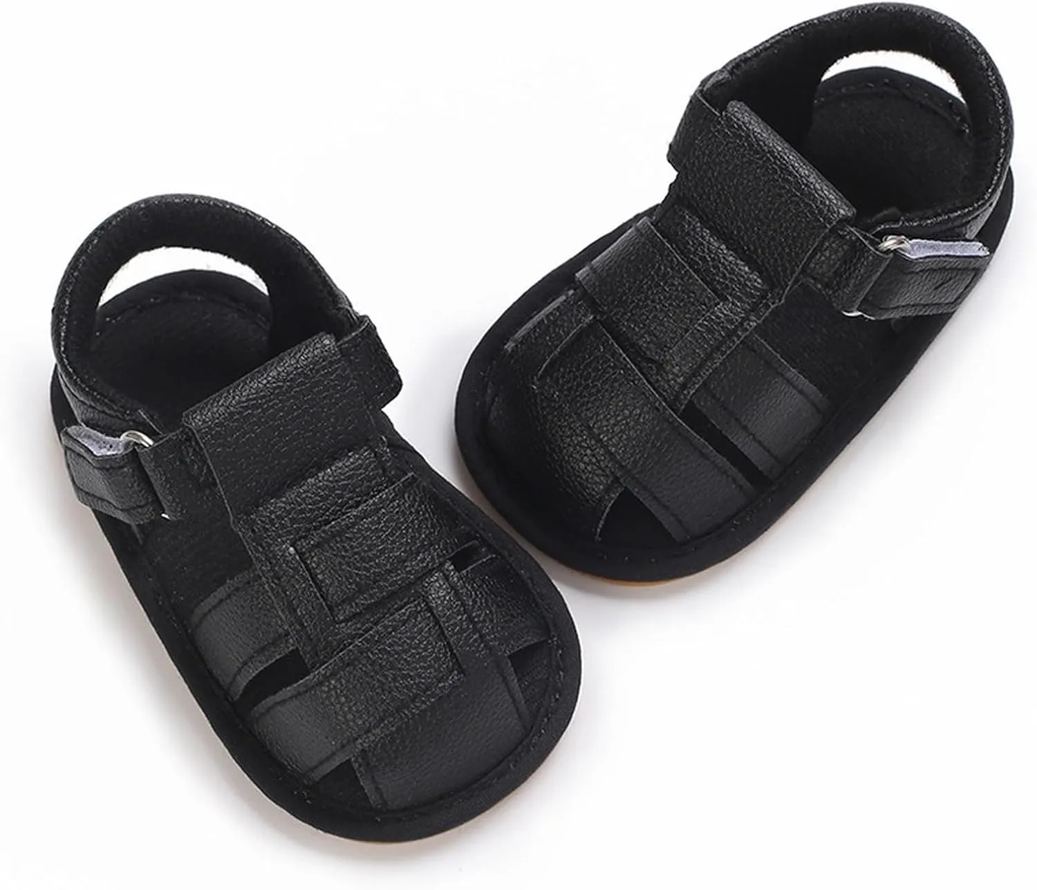 Kids Sandals Toddler Boys & Girls Squeaky Sandals Closed Toe Anti Slip Rubber Sole Shoes Baby Sandals Casual Dress Shoe