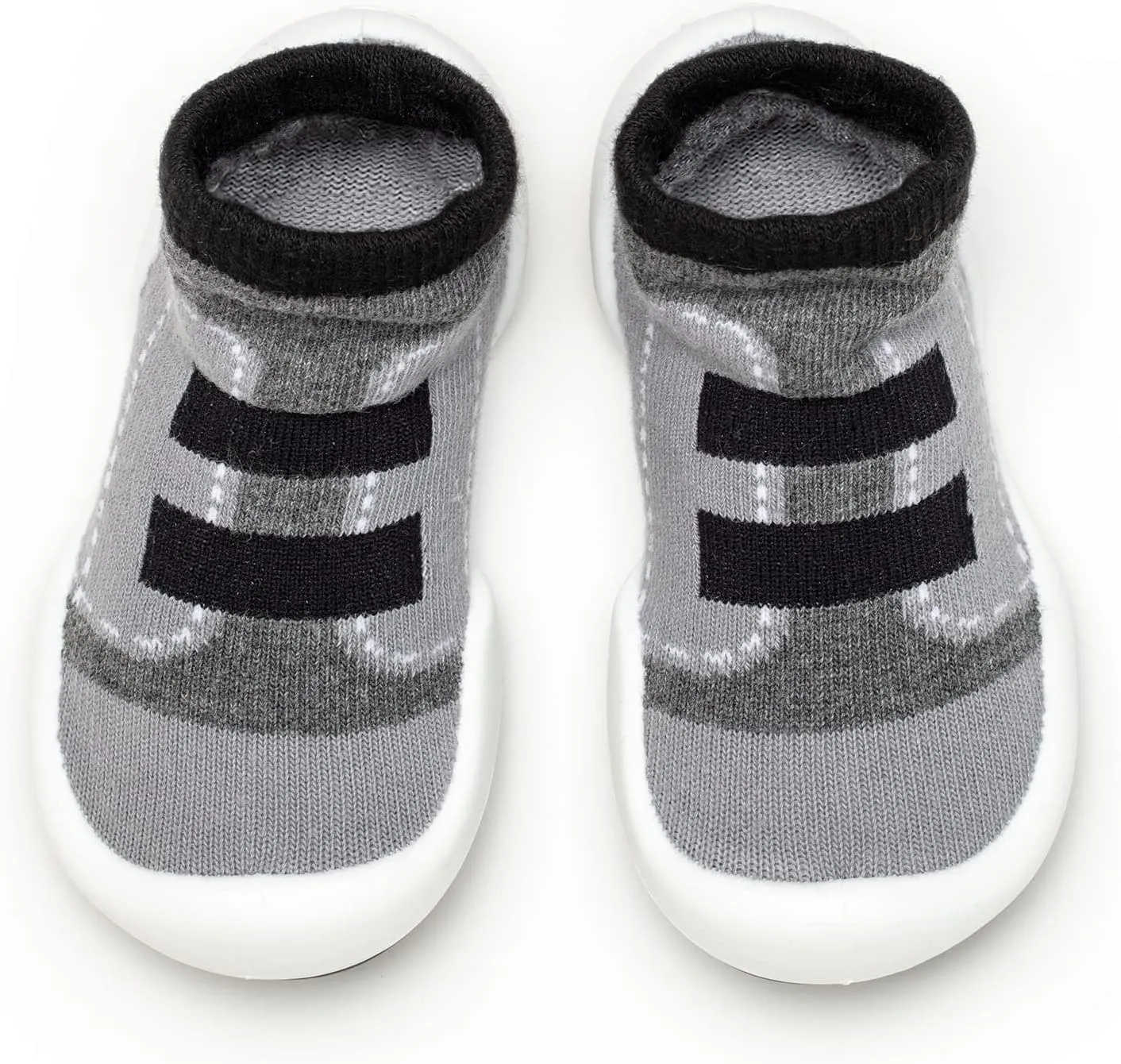 Komuello Baby and Toddler Shoes, Pull Up First Walker, Non Slip Bottom, Soft Cotton, Premium Sock Shoes - Walker