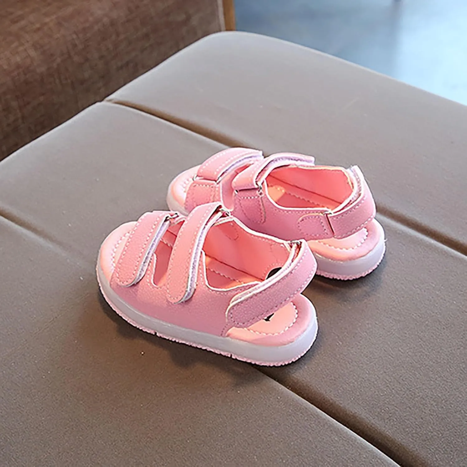Light Sport Kids Boys Girls LED Casual Soft Sole Shoes Baby Toddler Summer Girl Hiking Lightweight Outdoor Beach Sandals