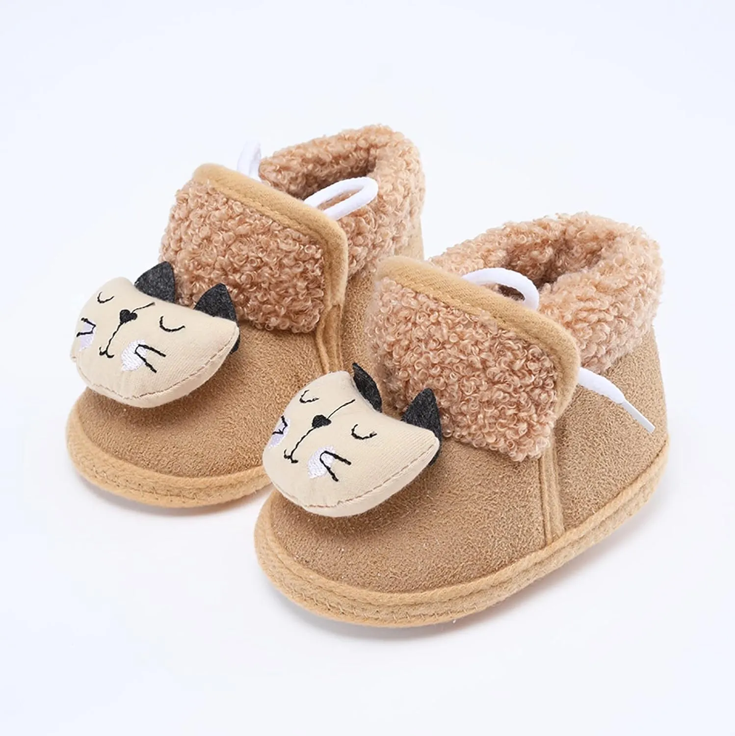 Little Girls Autumn Boots Baby Girls Boys Warm Shoes Soft Sole Booties Snow Boots Comfortable Shoes Infant Boots