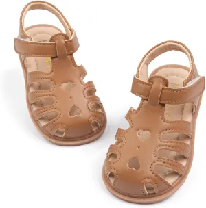 Meckior Toddler Girls Sandals for Little Girls Wedding Dress Sandals Open Toe Non-Slip Summer Beach Pool Shoes (Toddler/Little Kid)