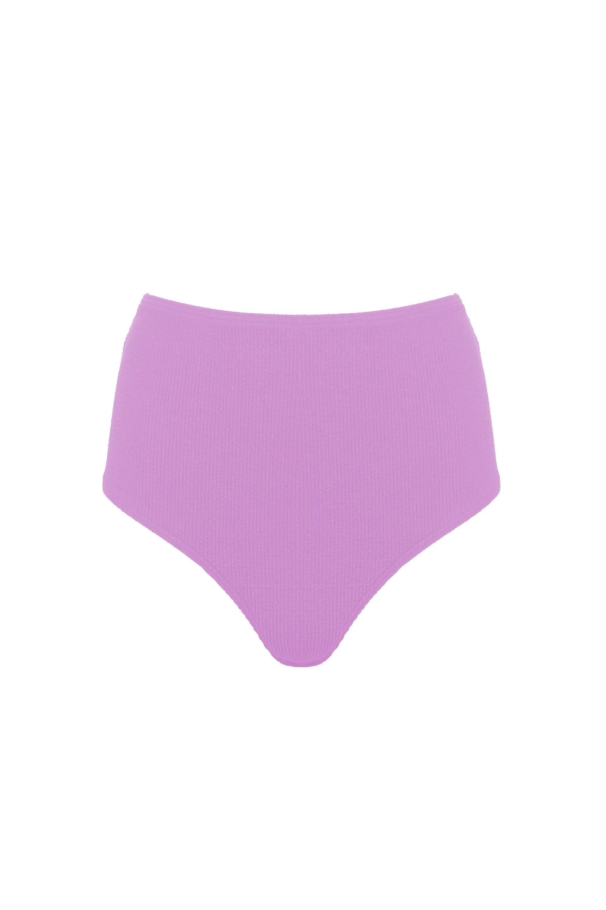 Mila Lilac Scrunch High-Waisted Bikini Bottom