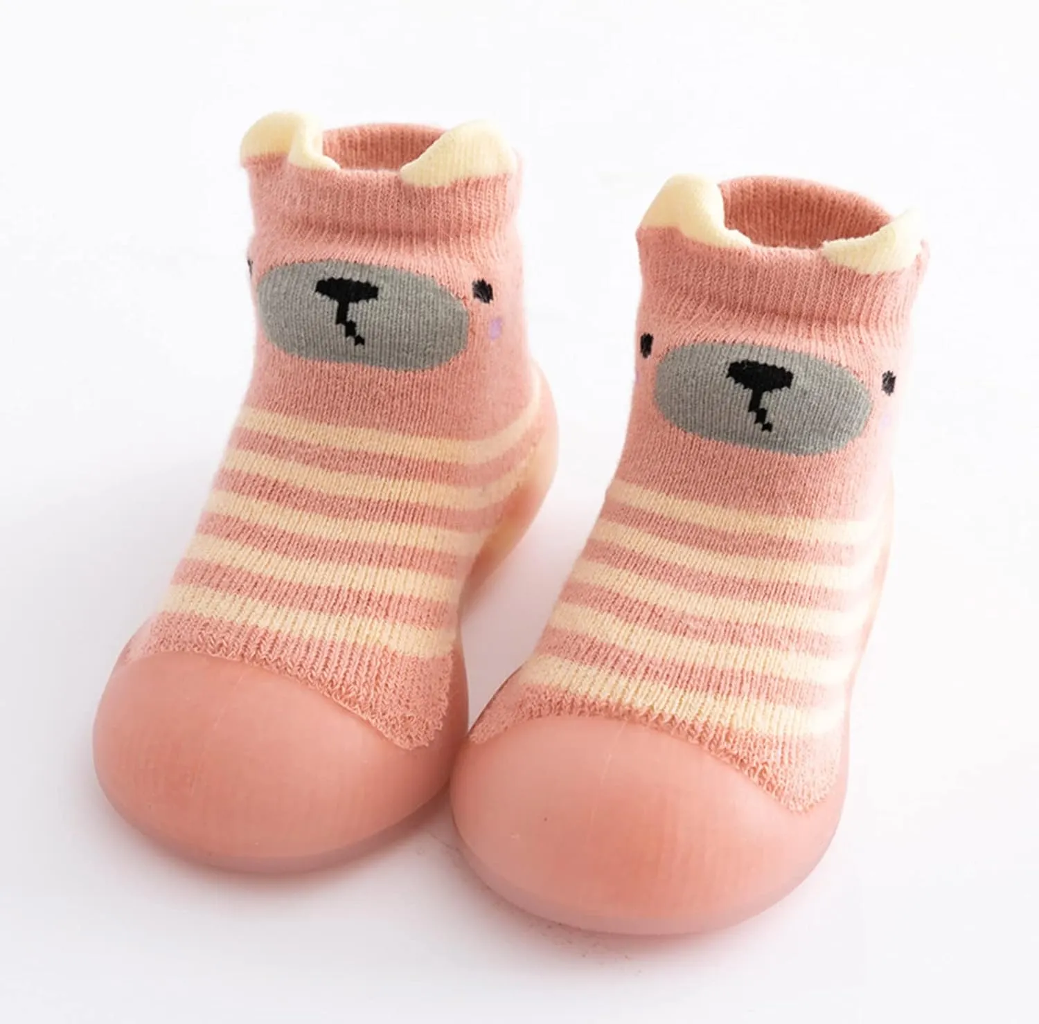 Moccasins Toddler Kids Toddler Baby Boys Girls Solid Warm Knit Soft Sole Rubber Shoes Slipper Sandals Boys Size 1