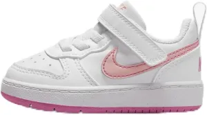 Nike Court Borough Low Recraft Baby/Toddler Shoes (DV5458-111, White/Pinksicle/Arctic Orange) Size 6