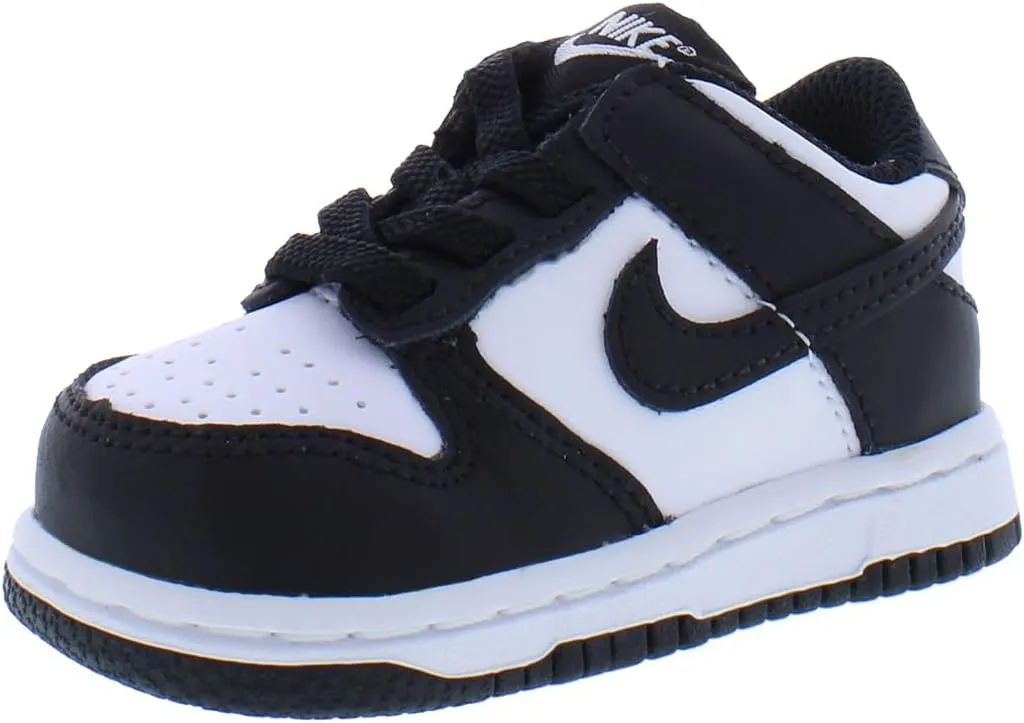 Nike Dunk Low Baby/Toddler Shoes (FB9107-110, White/White/Viotech) Size 5