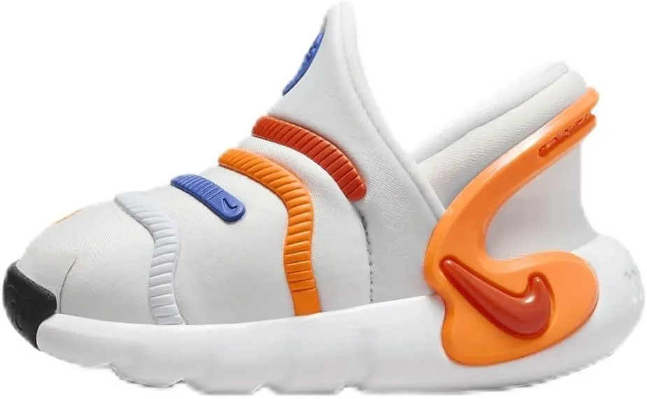 Nike Dynamo 2 EasyOn Baby/Toddler Shoes (FD0554-100, Summit White/Total Orange) Size 6