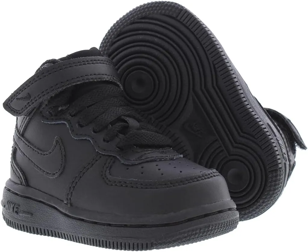 Nike Toddler Air Force 1 Mid TD DH2935 111 White on White - Size