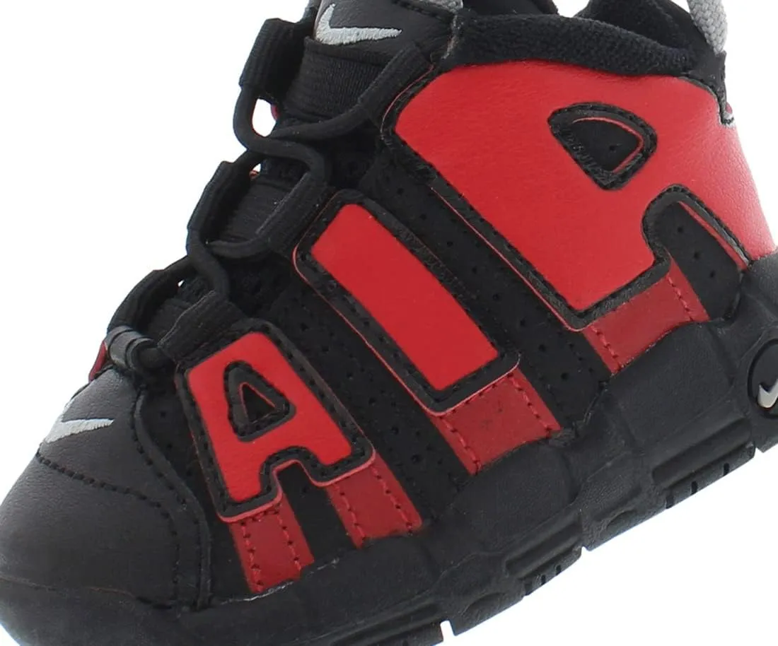 Nike Toddler's Air More Uptempo Bred Black/University Red (DM0020 001)