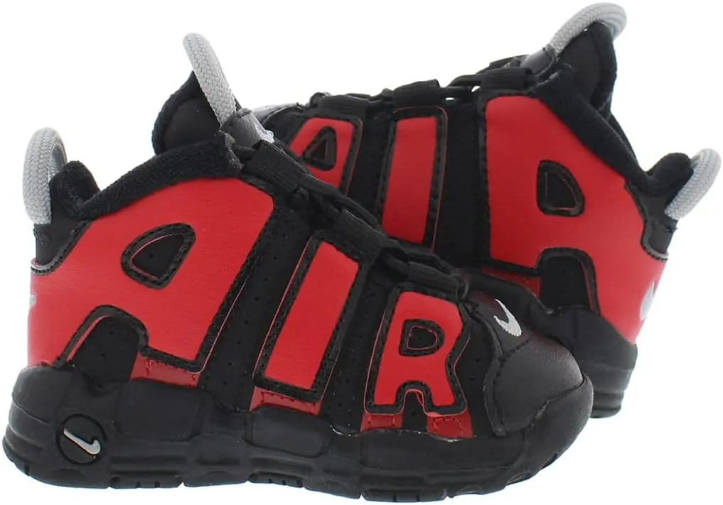 Nike Toddler's Air More Uptempo Bred Black/University Red (DM0020 001)