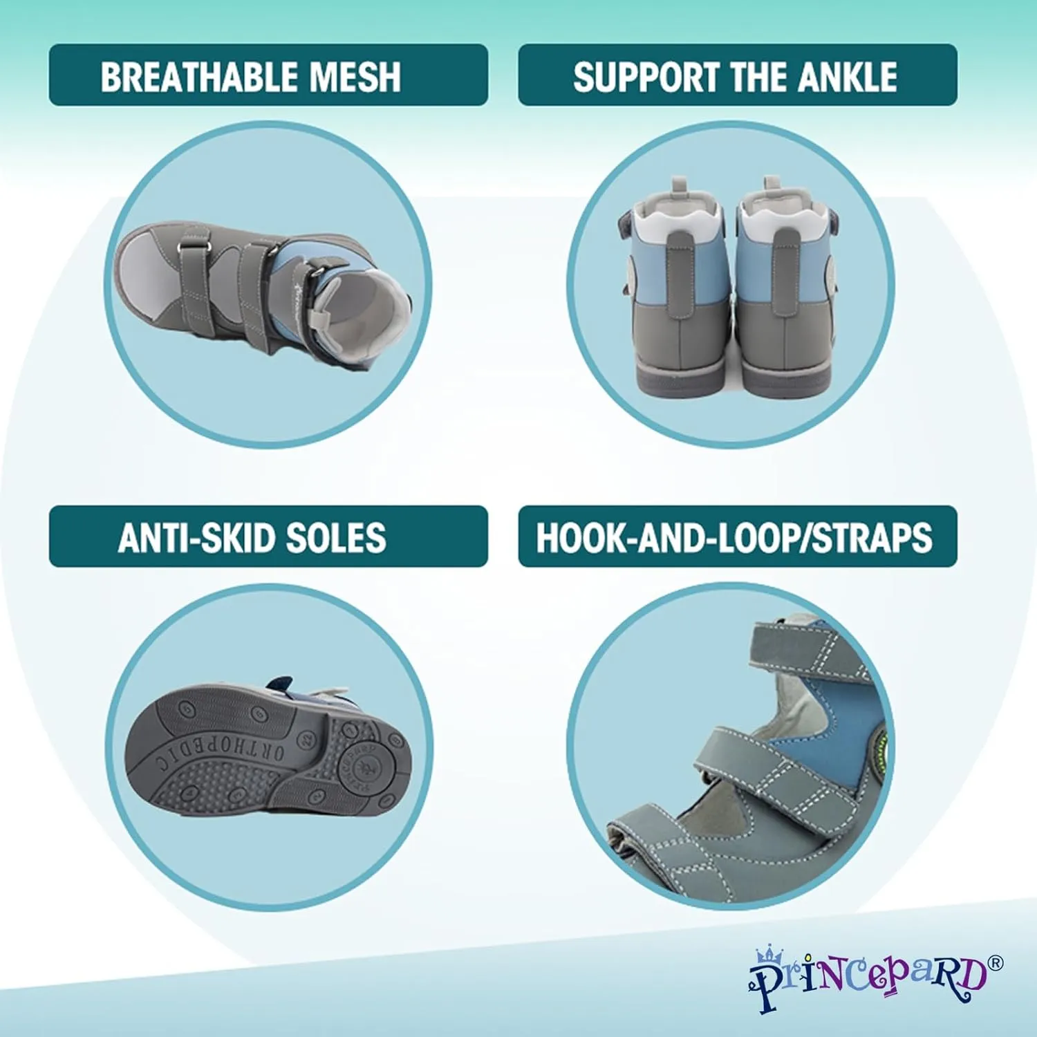 Orthopedic Sandal for kids,Corrective High-Top Shoes with Ankle and Arch Support