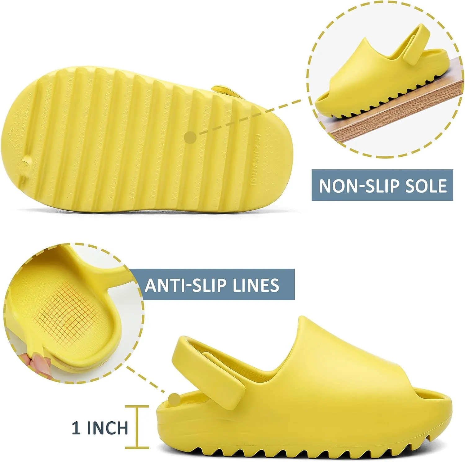 Panegy Baby Slippers Sandals Shower Quick Drying Cloud Slippers Platform Shoes