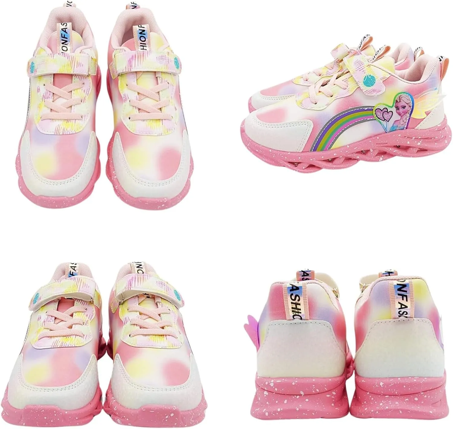 Princess Sneakers for Girls Light Up Shoes Zapatos para Nias Baby Toddler Shoes Birthday Tenis para Nias Xmas