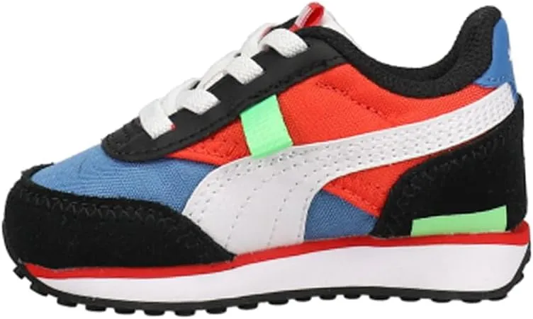 Puma Toddler Boys Future Rider Play On Lace Up Sneakers Shoes Casual - Black, White