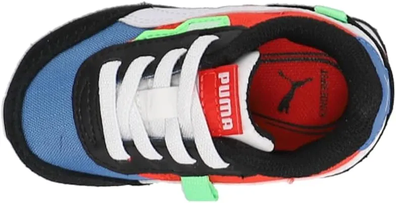 Puma Toddler Boys Future Rider Play On Lace Up Sneakers Shoes Casual - Black, White