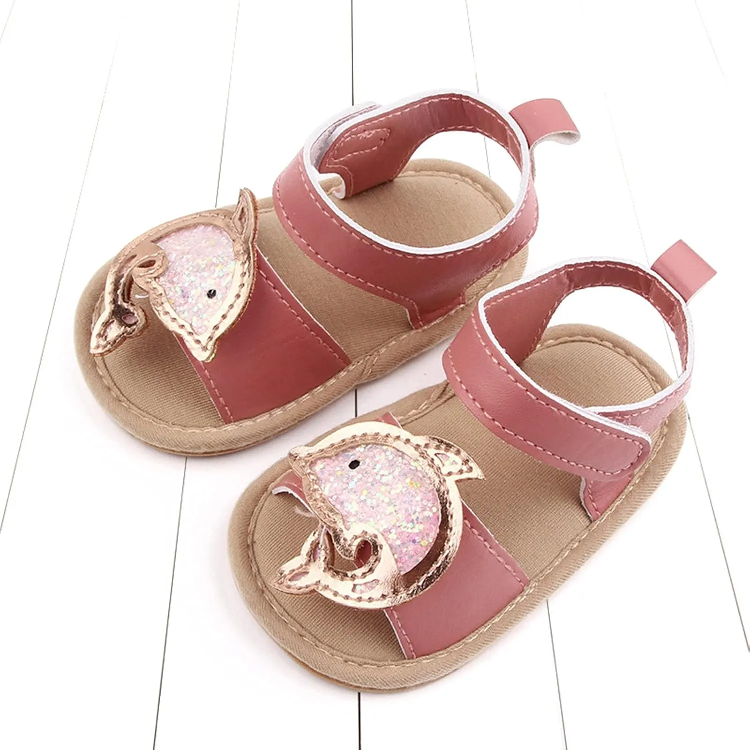 Rubber Summer Flat Baby Shoes Non-Slip Sandals Boys Sole Soft Girls Walking Baby Shoes Girls Sandals
