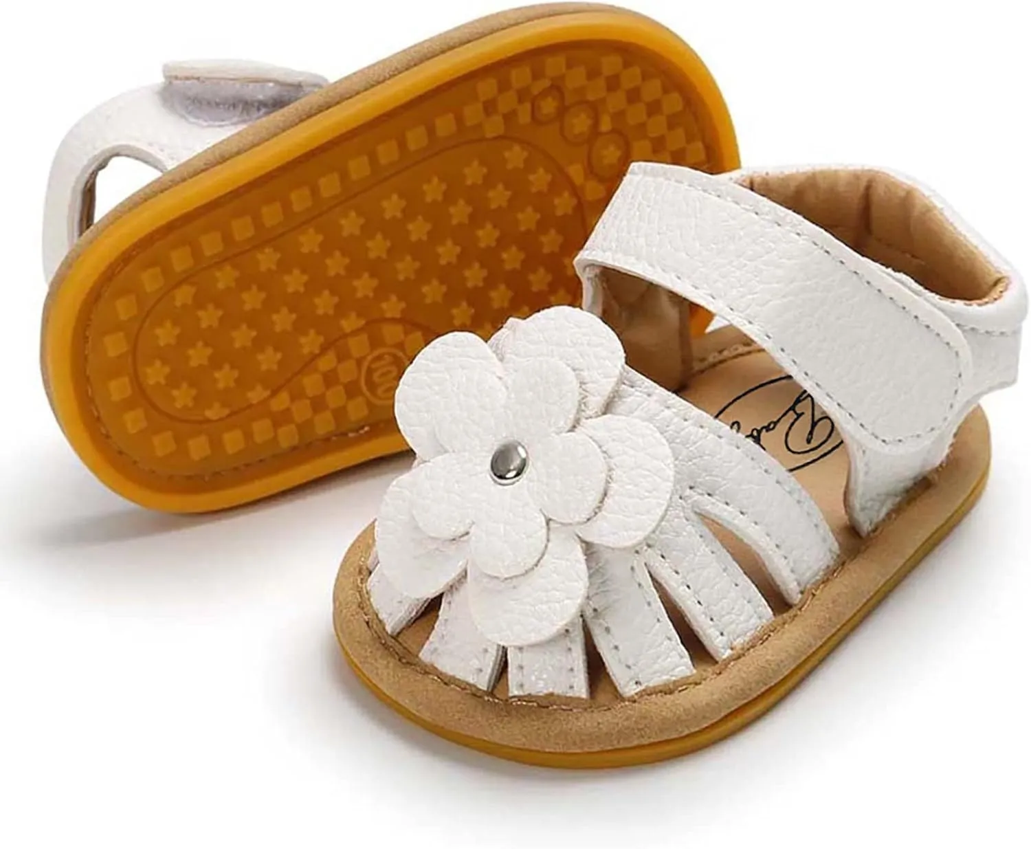 Rubber Walking Non-Slip Flat Baby Flower Boys Sandals Sole Shoes Girls Soft Baby Shoes Water Shoe Toddler Girl