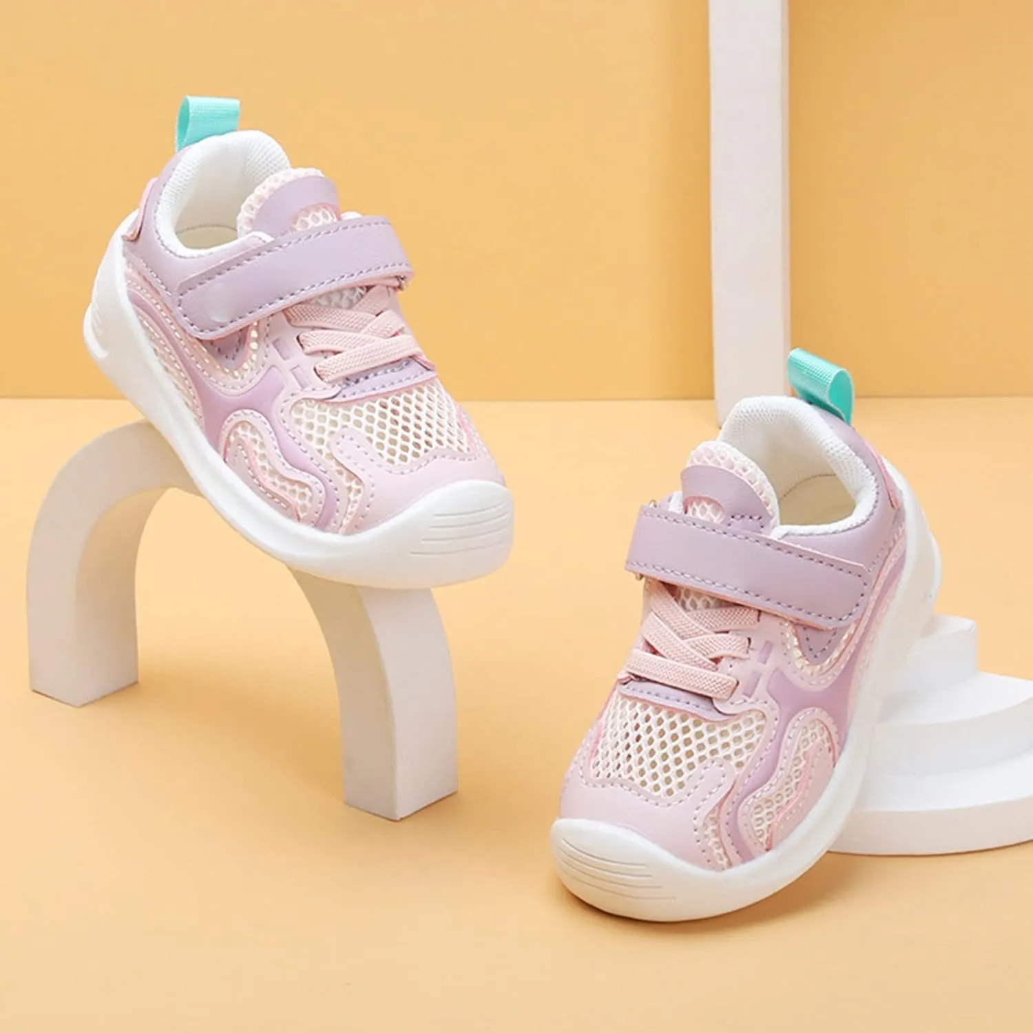 sfdgfhyf 0 to 4Years Toddler Girls Flat Sole Shoes Infant Girls' Sneakers Soft Sole Casual Shoes Spring Summer Baby Shoes