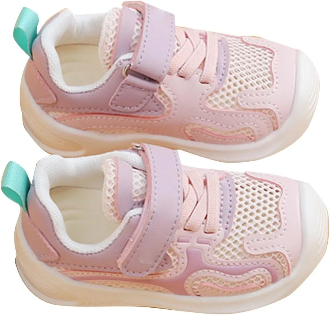 sfdgfhyf 0 to 4Years Toddler Girls Flat Sole Shoes Infant Girls' Sneakers Soft Sole Casual Shoes Spring Summer Baby Shoes