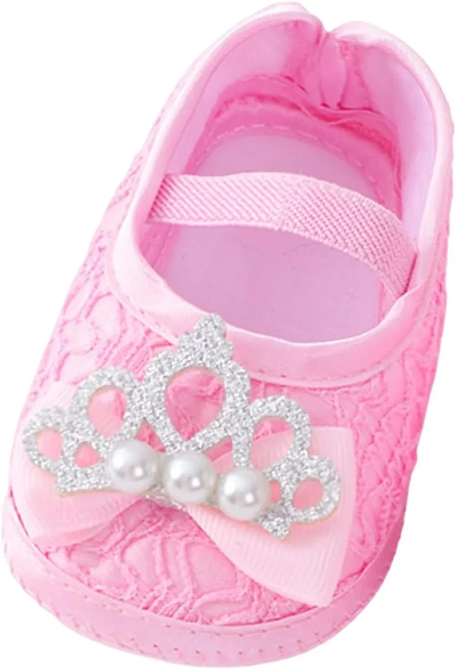 sfdgfhyf 0 to 9 Months Children Sneakers Baby Shoes Fashion Soft Sole Toddler Shoes Pearl Dress Flower Shoes Toddler
