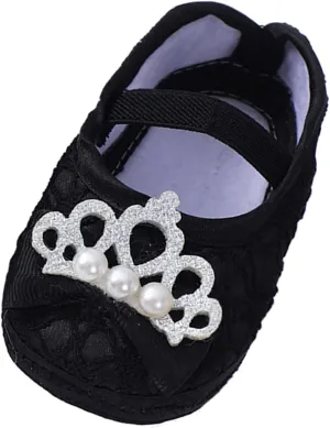 sfdgfhyf 0 to 9 Months Children Sneakers Baby Shoes Fashion Soft Sole Toddler Shoes Pearl Dress Flower Shoes Toddler