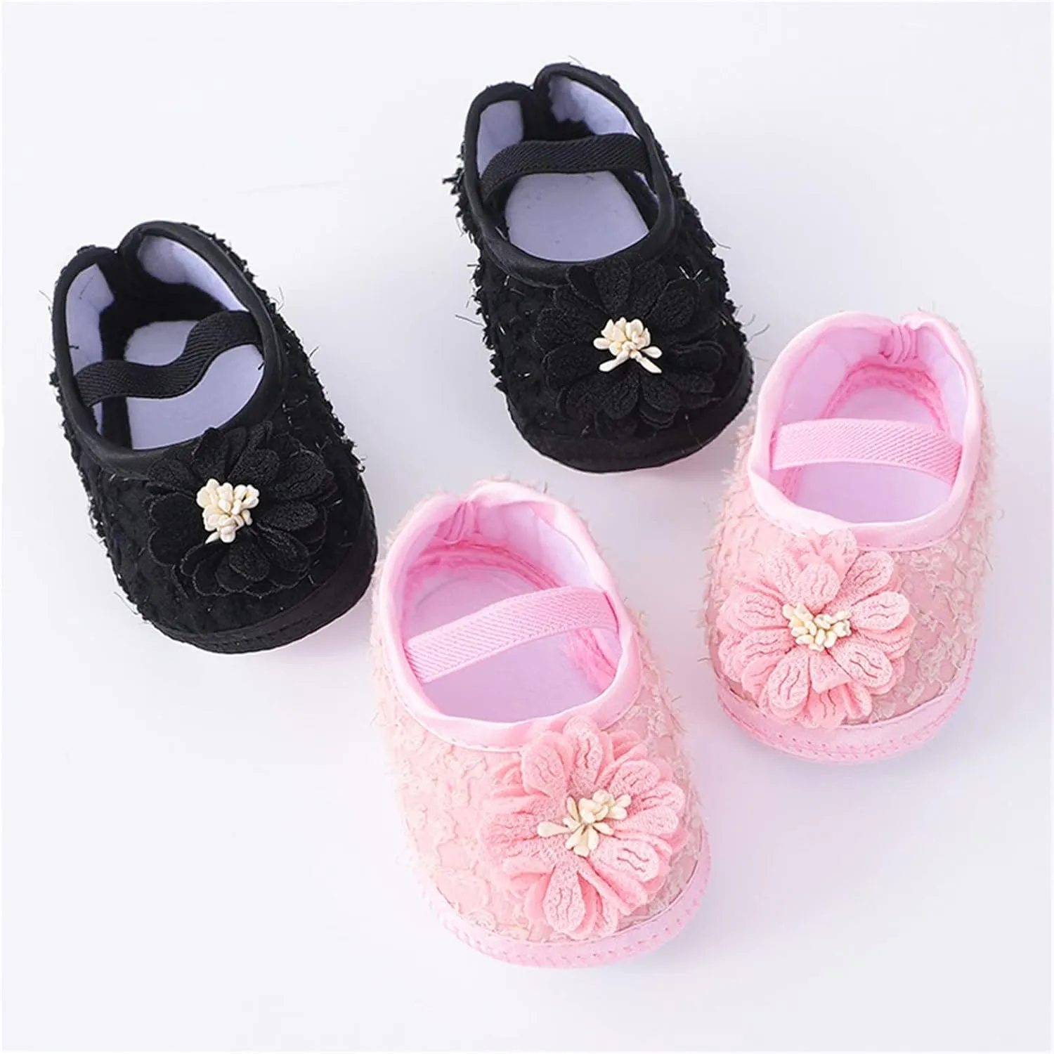 sfdgfhyf Children Breathable Shoes Baby Shoes Fashion Soft Sole Toddler Shoes Pearl Dress Flower Shoes Toddler Shoes