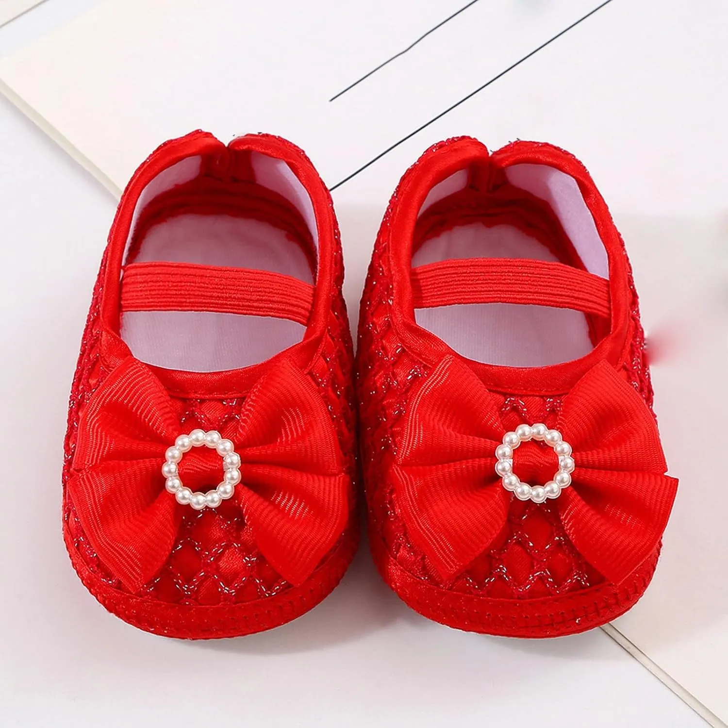 sfdgfhyf Children Low Heel Sneakers Baby Shoes Fashion Soft Sole Toddler Shoes Pearl Dress Flower Shoes Toddler Shoes
