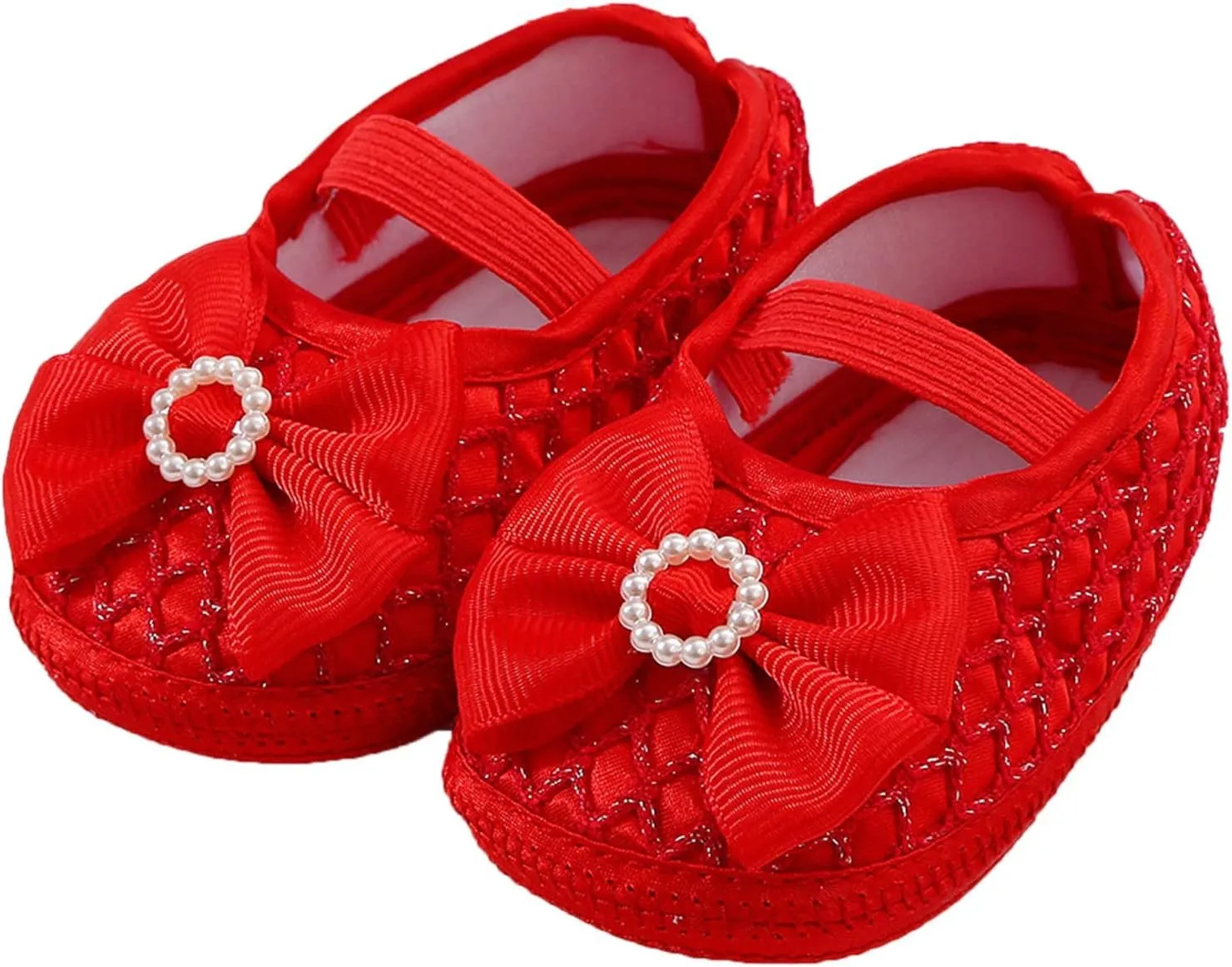 sfdgfhyf Children Low Heel Sneakers Baby Shoes Fashion Soft Sole Toddler Shoes Pearl Dress Flower Shoes Toddler Shoes