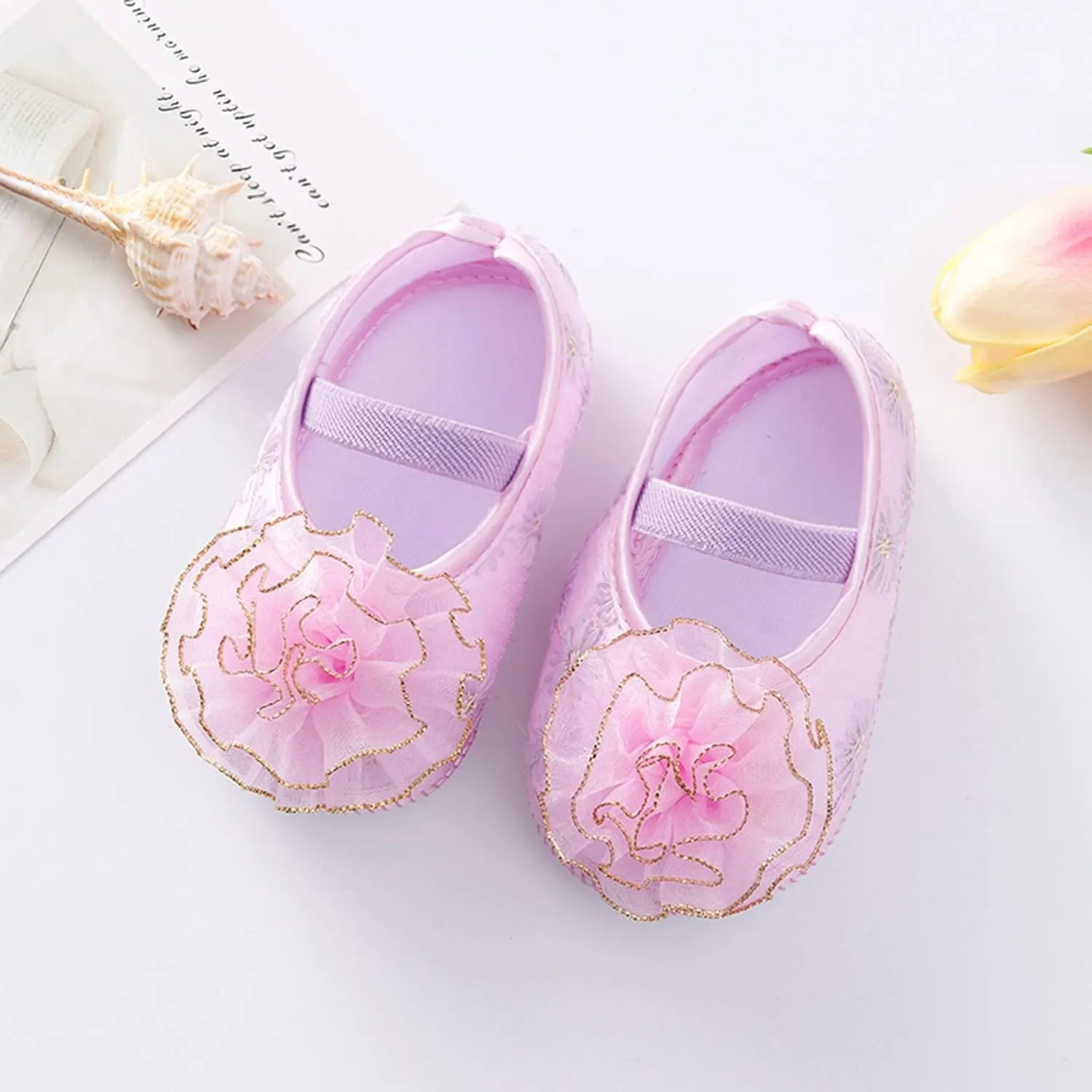 Shoes Shoes Little Child Sole Princess Toddler Flowers Shoes Soft Cute Baby Sneakers Girls Baptism Shoes