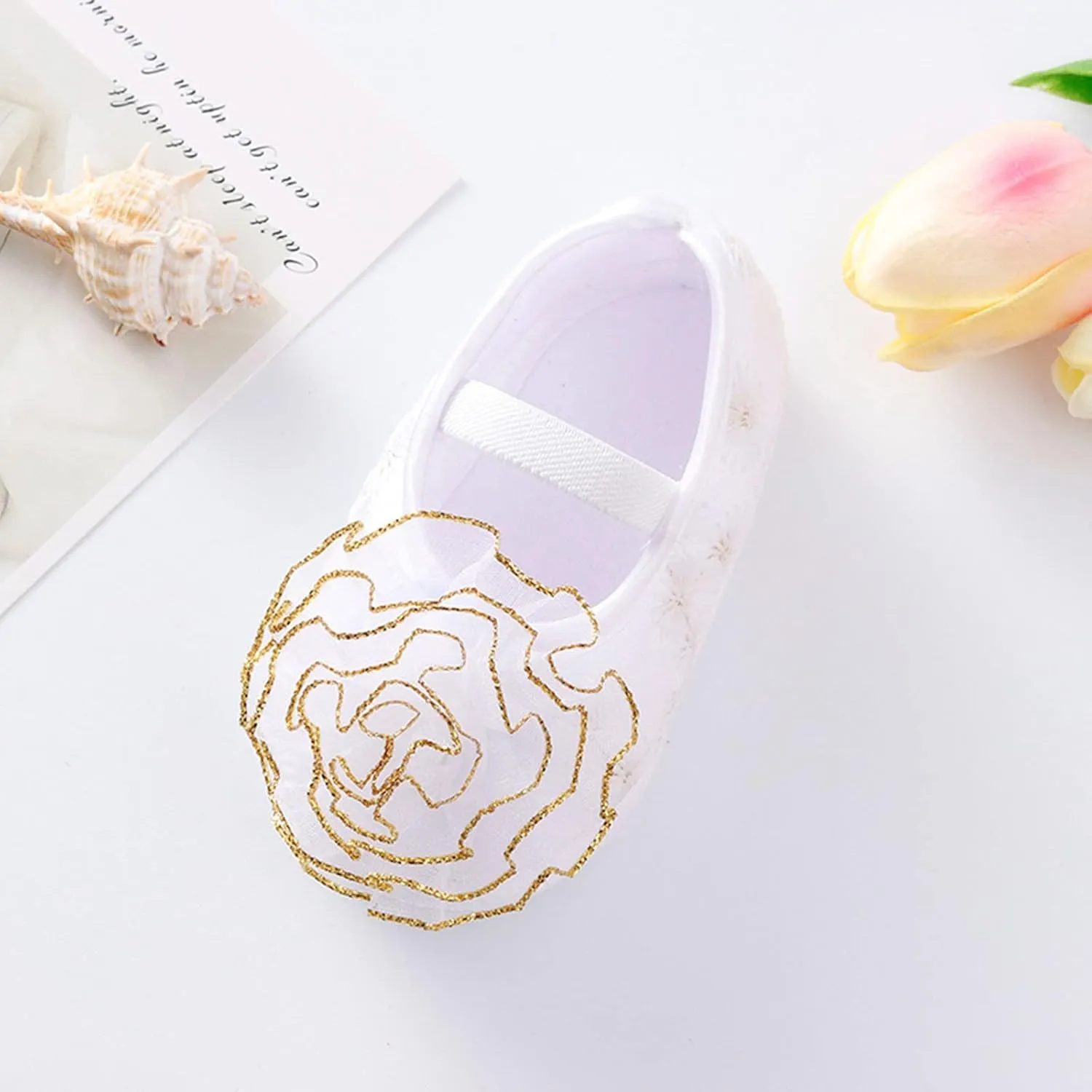 Shoes Shoes Little Child Sole Princess Toddler Flowers Shoes Soft Cute Baby Sneakers Girls Baptism Shoes